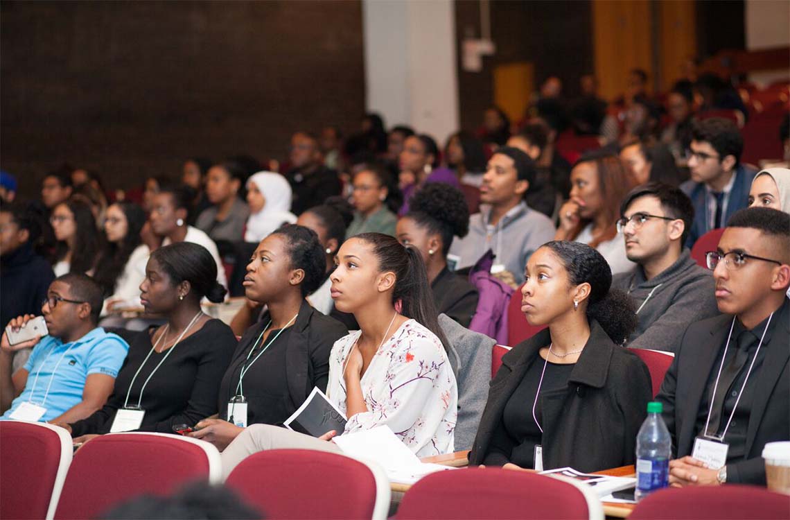 Students at a Faculty of Medicine conference promoting diversity within the profession (photo by Justice Achampong)