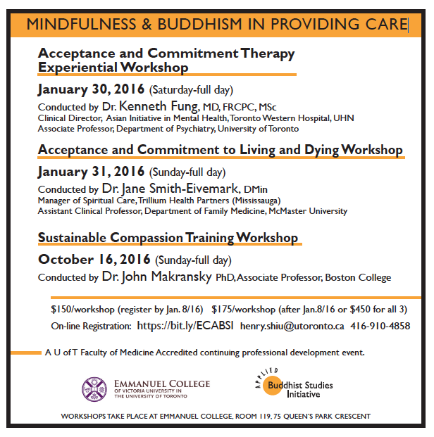 Mindfulness &amp; Buddhism in Providing Care