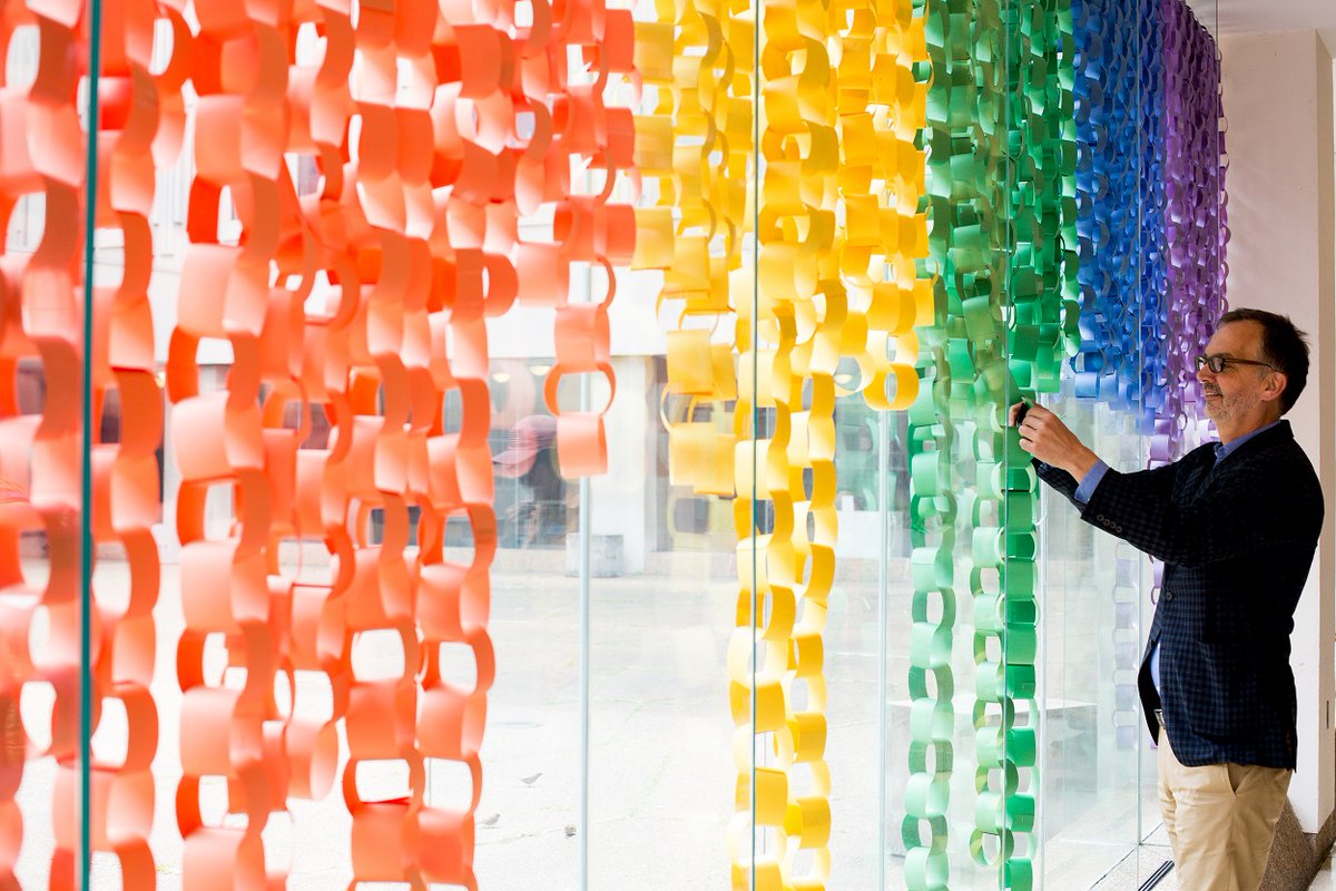 Dean Trevor Young at #DisplayYourPride installation at MSB