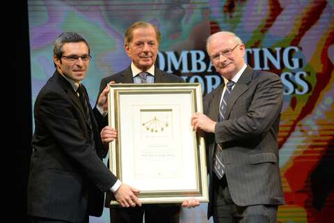 Professor Peter St George-Hyslop receives Dan David Prize in Tel Aviv, Israel
