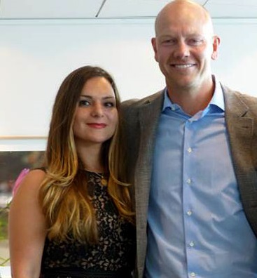 Sophie Petropoulos and Mats Sundin 