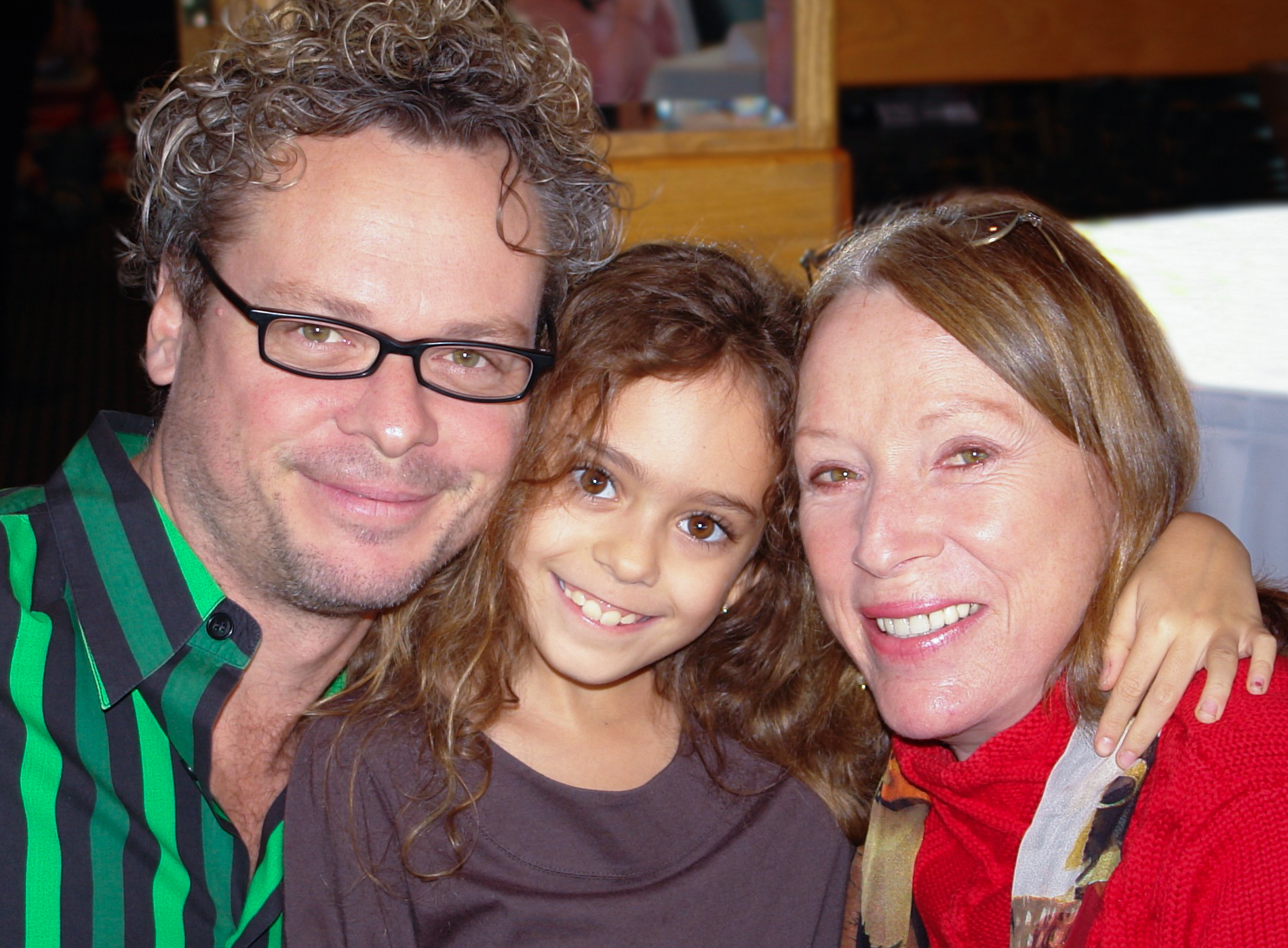 James Dunnison with his daughter and mother, Dr. Joyce Connolly